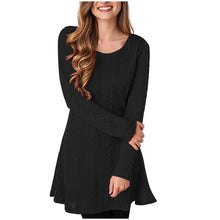 Load image into Gallery viewer, Fashion Women Tight Long Sleeve Solid Color Sexy Sweater Dress Winter