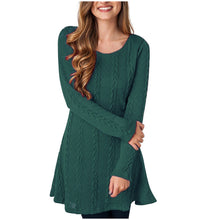Load image into Gallery viewer, Fashion Women Tight Long Sleeve Solid Color Sexy Sweater Dress Winter