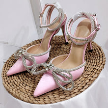 Load image into Gallery viewer, High Heel Sandals Rhinestone Woman Pump Crystal