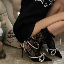 Load image into Gallery viewer, Fashion Women's High Heel Sandals Rhinestone Woman Pump Crystal
