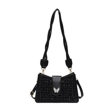 Load image into Gallery viewer, Fashion Woolen Sequin Messenger Bag Women PU Butterfly Elegant