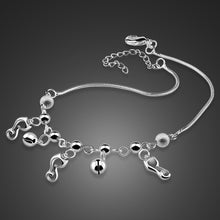 Load image into Gallery viewer, Fashion cat bell  Ankle Bracelet  100% 925 Sterling Silver Foot Beach