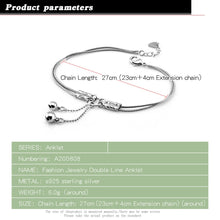 Load image into Gallery viewer, Fashion cute bell anklets solid sterling silver