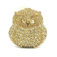 Load image into Gallery viewer, Fashion design clutch women evening party bag diamonds owl bird shape
