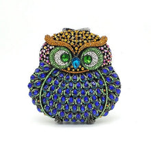 Load image into Gallery viewer, Fashion design clutch women evening party bag diamonds owl bird shape