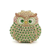 Load image into Gallery viewer, Fashion design clutch women evening party bag diamonds owl bird shape