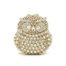 Load image into Gallery viewer, Fashion design clutch women evening party bag diamonds owl bird shape