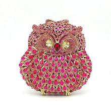 Load image into Gallery viewer, Fashion design clutch women evening party bag diamonds owl bird shape