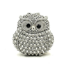 Load image into Gallery viewer, Fashion design clutch women evening party bag diamonds owl bird shape
