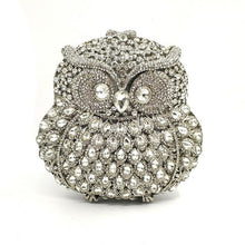 Load image into Gallery viewer, Fashion design clutch women evening party bag diamonds owl bird shape