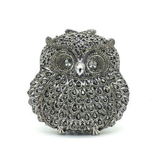 Load image into Gallery viewer, Fashion design clutch women evening party bag diamonds owl bird shape