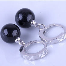 Load image into Gallery viewer, Fashion earrings women natural black red onyx  earings fashion jewelry - Sophornlilly