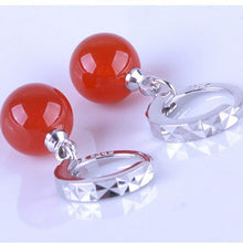 Load image into Gallery viewer, Fashion earrings women natural black red onyx  earings fashion jewelry - Sophornlilly