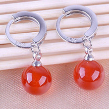 Load image into Gallery viewer, Fashion earrings women natural black red onyx  earings fashion jewelry - Sophornlilly