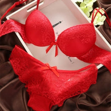 Load image into Gallery viewer, Fashion fashion lace sexy thin deep V neck push up underwear hot