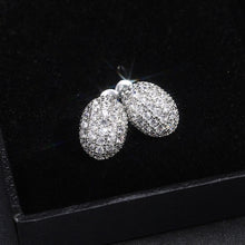 Load image into Gallery viewer, Fashion hollow out oval zircon copper  Earrings for women Simple and