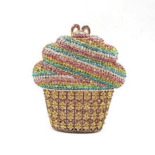 Load image into Gallery viewer, Fashion women accessories dessert diamonds luxury clutches big cupcake