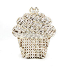 Load image into Gallery viewer, Fashion women accessories dessert diamonds luxury clutches big cupcake