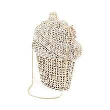 Load image into Gallery viewer, Fashion women accessories dessert diamonds luxury clutches big cupcake