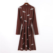 Load image into Gallery viewer, Fashionable Autumn Sweet Temperament Casual Knitted Dress Women