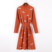 Load image into Gallery viewer, Fashionable Autumn Sweet Temperament Casual Knitted Dress Women