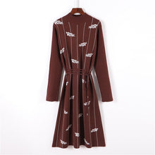 Load image into Gallery viewer, Fashionable Autumn Sweet Temperament Casual Knitted Dress Women
