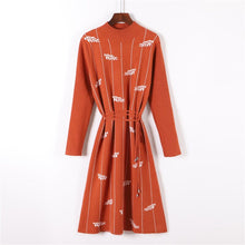 Load image into Gallery viewer, Fashionable Autumn Sweet Temperament Casual Knitted Dress Women