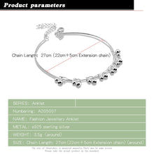 Load image into Gallery viewer, Fashionable authentic sterling silver anklet summer