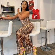 Load image into Gallery viewer, Summer Sexy Maxi Dress For Women Bodycon Backless Print - Sophornlilly