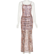 Load image into Gallery viewer, Summer Sexy Maxi Dress For Women Bodycon Backless Print - Sophornlilly