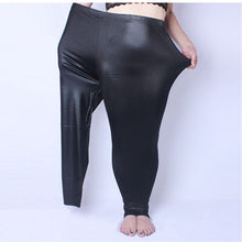 Load image into Gallery viewer, Faux Leather Plus Size Thick Women Leggings Velvet