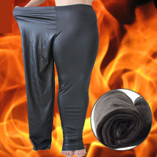 Load image into Gallery viewer, Faux Leather Plus Size Thick Women Leggings Velvet