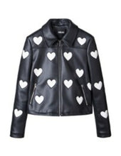 Load image into Gallery viewer, Faux leather PU Jacket Women Spring Autumn Vogue Motorcycle Jacket