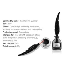 Load image into Gallery viewer, Feather Pen  Feather Pen waterproof eyeliner Makeup Cosmetic Black Eye
