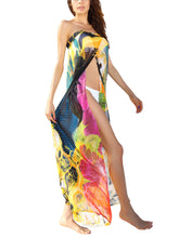 Load image into Gallery viewer, Female Beach Dress Tie Dyed Sleeveless Strapless Long Dress Bikini