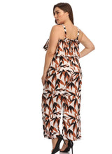 Load image into Gallery viewer, Female Fashion Digital Printed  Ruffles Jumpsuits Spaghetti - Sophornlilly
