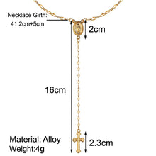 Load image into Gallery viewer, Female Necklaces For Women Women's Golden Cross Necklace Ordinary