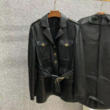 Load image into Gallery viewer, New Fashion Genuine Leather Jacket