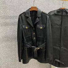 Load image into Gallery viewer, New Fashion Genuine Leather Jacket