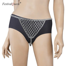 Load image into Gallery viewer, FestivalQueen luxury hollow out diamond bra set women sexy halter