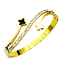 Load image into Gallery viewer, Fine Jewelry Black Round Bangle Roman Numerals Bracelet