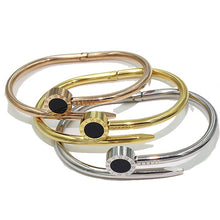 Load image into Gallery viewer, Fine Jewelry Black Round Bangle Roman Numerals Bracelet