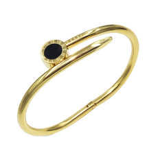 Load image into Gallery viewer, Fine Jewelry Black Round Bangle Roman Numerals Bracelet