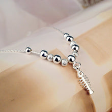 Load image into Gallery viewer, Fish Bone Pendant Anklets Sterling silver Women Foot