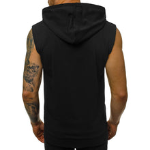 Load image into Gallery viewer, Men Tank Top Zippered Hooded Vests Sleeveless