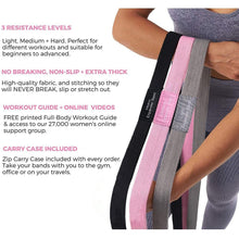 Load image into Gallery viewer, Fitness Long Resistance Bands 3 Piece Set Yoga Pull Up Assist Booty - Sophornlilly