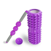 Load image into Gallery viewer, Fitness Pilates Foam Roller Blocks Suit Yoga Column Massage Relax Ball - Sophornlilly