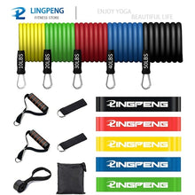 Load image into Gallery viewer, Fitness Resistance Rubber Band Yoga Elastic Band Upgrade Training Bar - Sophornlilly