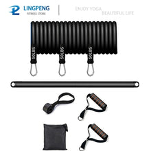 Load image into Gallery viewer, Fitness Resistance Rubber Band Yoga Elastic Band Upgrade Training Bar - Sophornlilly