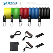 Load image into Gallery viewer, Fitness Resistance Rubber Band Yoga Elastic Band Upgrade Training Bar - Sophornlilly